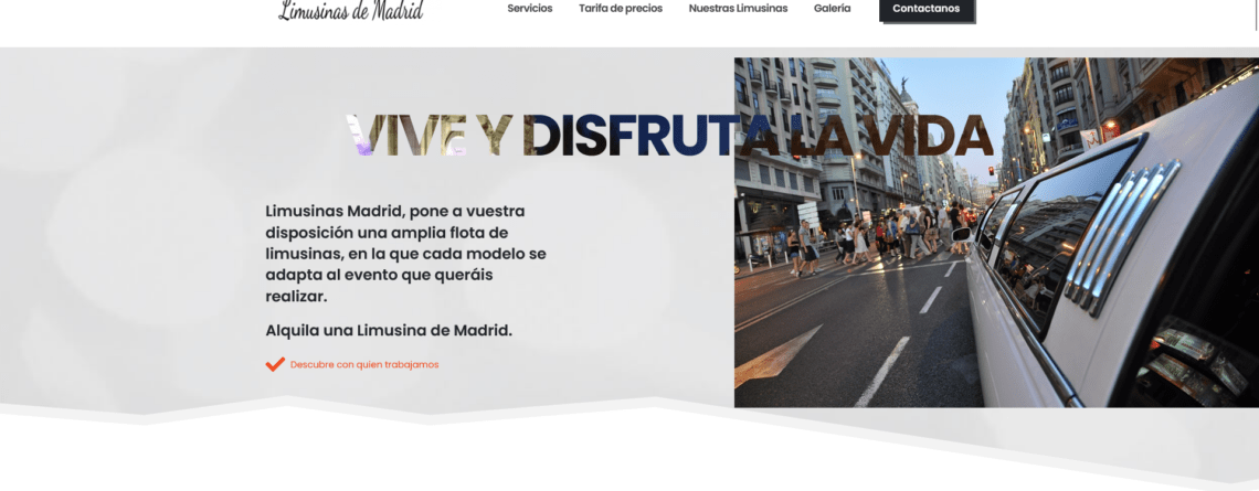 Nueva web Limusinas de Madrid